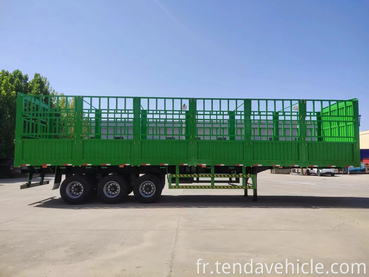 3 Axles Fence Semi Trailer